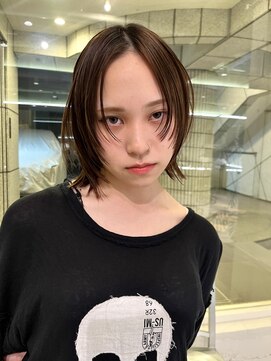 ダブ アオヤマ(DaB AOYAMA) 顔まわりレイヤーデザインカットレイヤーボブ顔まわりカット
