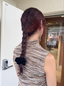 ラミエ バイ メルト 吉祥寺(lamie by melt) 小川/ブリーチなしwカラーピンクラベンダーパーマアレンジ吉祥寺