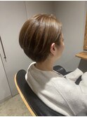 ハイライトショートボブ