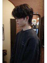 エディ(Edy)&nbsp;メンズウルフカットマッシュウルフニュアンスパーマ眉毛カット