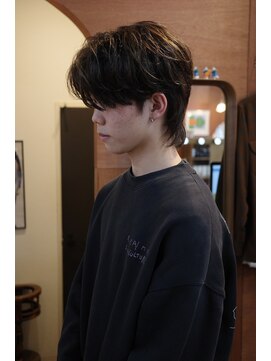 エディ(Edy) メンズウルフカットマッシュウルフニュアンスパーマ眉毛カット