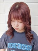 ピンクブラウンのくぼれレイヤー
