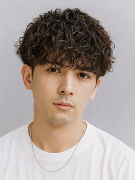 ハレ メンズサロン たまプラーザ(Hale) Hale波巻きツイストスパイラルパーマ刈り上げセンターパート