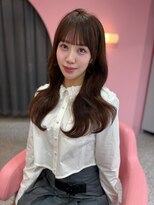 ボタン シブヤ(VOTAN SHIBUYA)&nbsp;ベージュ/韓国ヘア/渋谷/レイヤー/顔まわり/前髪