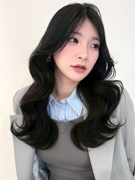 アモレット 天文館店(amoretto) 韓国ヘア顔周りカット 顔周りレイヤー 20代 10代 くびれヘア