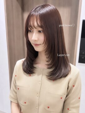 ユーフォリア 青山(Euphoria) レイヤーカット＊ハイレイヤー＊盛れる顔周りカット＊担当ami