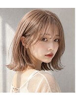 ヘアアンドメイク アース 入間店(HAIR&MAKE EARTH) シアーベージュ外ハネボブ