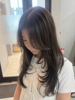 ロンドルピナス 小倉(Lond Lupinus) 縮毛矯正/ワンホンレイヤー/ミルクティーブランド/ダークブルー