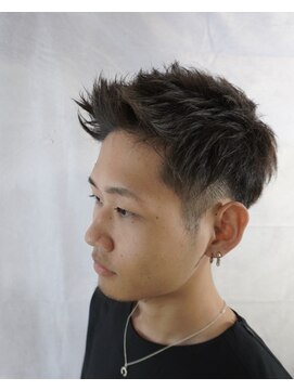 アディクト(ADDICT) メンズショートアップバングスタイル