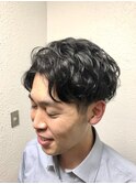 ビジネス刈り上げツーブロックパーマ【 TELA HAIR南行徳】