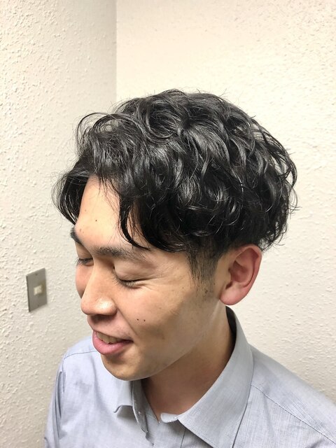 ビジネス刈り上げツーブロックパーマ【 TELA HAIR南行徳】 