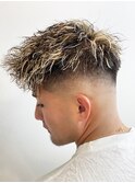 20代30代メンズツイスパパーマワイルドオシャレ感アッシュ