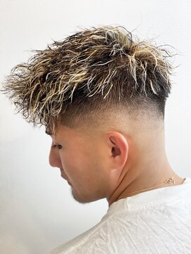 銀座マツナガ 神田店 20代30代メンズツイスパパーマワイルドオシャレ感アッシュ