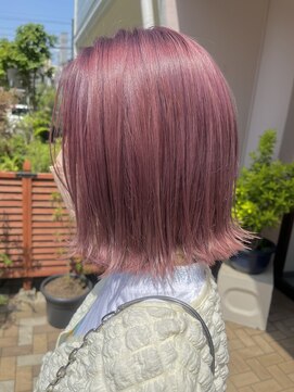 テテ(TETE) 切りっぱなしボブ／ピンク