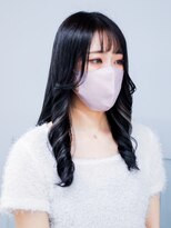 ノード(NODO)&nbsp;【暗髪デザイン】ロングの黒髪ハイライト♪