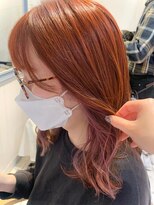 リンダバイネオリーブ 白楽店(Linda by neolive)&nbsp;隠せるインナーカラー暖色カラーデザインカラー【Reina】