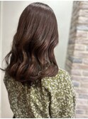 20代30代小顔ゆるふわミディアッシュブラウン