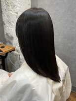 サロンド アクトレス 恵比寿店(salon de actress) 髪質改善カラー　ブルーブラック　暗めカラー　ロング