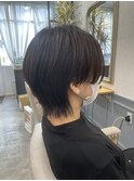 刈り上げ女子のウルフヘアー