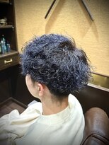 ヒロギンザ 池袋 サンシャイン通り店(HIRO GINZA) ブリーチパーマ ブルーブラック ツイストスパイラル 池袋