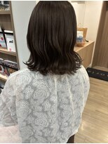 ユーフォリア 青山(Euphoria) 【担当きょうこ】伸ばしかけボブ/抜け感オリーブベージュ