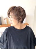 ショート/ショートボブ/ハイライト/ベージュ/髪質改善