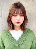 サロウィンフレンテ 新宿三丁目(SALOWIN Frente)&nbsp;石塚／小顔イヤリングカラーくびれミディアムボブ10代20代新宿