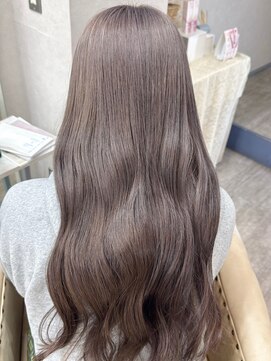 ソア 並木坂(Soa) ブリーチなしダブルカラー/透明感グレージュ/Minori