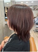 20代30代40代50代外ハネ伸ばしかけミディアムスタイル