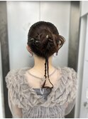 long  hair arrange