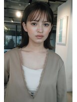 ハー(her)&nbsp;切りっぱなしボブ × グレージュ｜her 都立大学