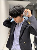 フェザーパーマ/サーフカール/刈り上げセンターパート