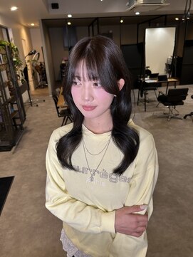 ナンバー(number+) 透明感暗髪ラベンダーグレージュ