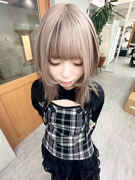 リアン(Lien) ハイブリーチ/ミルクティーベージュ/ウルフカット