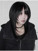 ＊ハッシュカットグレージュデザインカラーツートンカラー