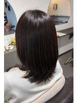 エント アフェット(en.to affetto)&nbsp;宮崎/40代50代髪質改善/白髪ぼかし　ミディアムくびれレイヤー