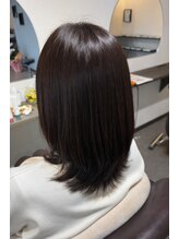エント アフェット(en.to affetto) 宮崎/40代50代髪質改善/白髪ぼかし ミディアムくびれレイヤー