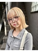 ボブ×レイヤーボブ×顔周りレイヤー×前髪あり×横浜