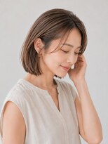 サンタフェ 柳津店(Santa'Fe)&nbsp;白髪ぼかしカラー/大人ボブ/コンパクトボブ/