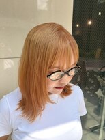 ワワ ヘアサロン 高円寺店(WAWA HAIR SALON) ブリーチ1回で作るオレンジベージュ♪【高円寺 未羽*゜】