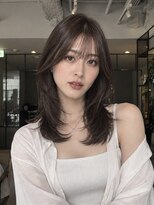 フィルムス 銀座(FILMS)&nbsp;オリーブベージュ/レイヤーカット/顔周りレイヤー/シースルー