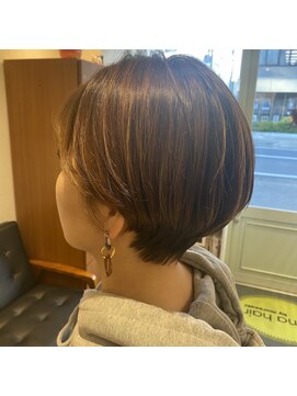 アルマヘアー(Alma hair by murasaki) ◎ハンサムショートのハイライトスタイル◎