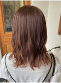 イヤリングカラーでアクセント♪ピンクが◎なレイヤースタイル☆