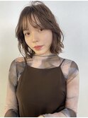 layer bob/natural brown_下北沢