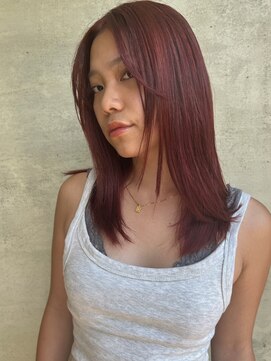 ダブ アオヤマ(DaB AOYAMA) ブリーチ一回でできるボルドーレッド