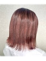 美容室 ハルミ ヘア リゾート 川口店(Harumi Hair Resort) ハイライト/ピンク/イルミナ/外ハネ/ボブ