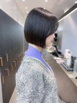ロンドシエル 横浜(Lond ciel)&nbsp;人気の韓国ボブ♪前髪無し黒髪でもかわいい【久保田夢美】横浜