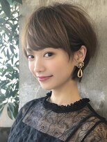 ロビー 表参道(ROBBY)&nbsp;ショートヘア/レイヤー/分け目なし/前髪あり/30代・40代