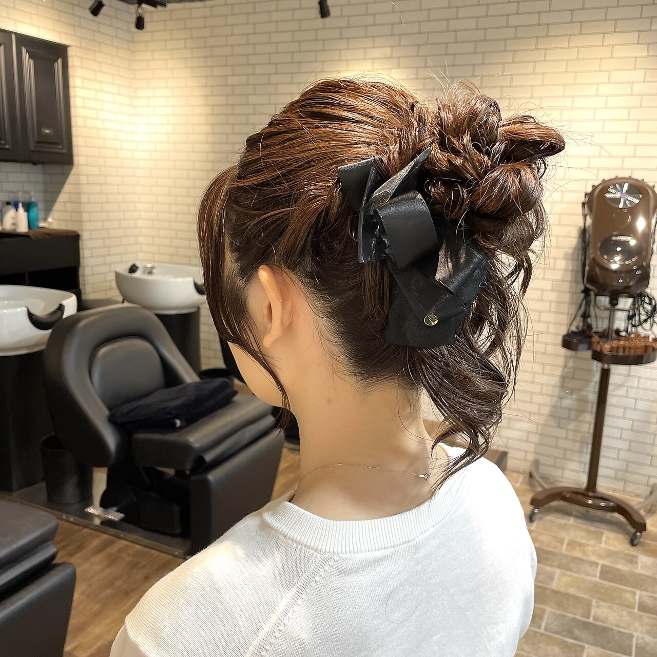 suzu お呼ばれヘア ヘアアレンジ ヘアセット 大阪 福島区：L217329370