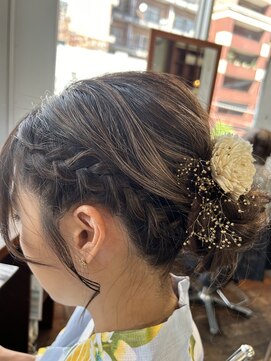 メロン 恵比寿(MERON) 浴衣ver. 編み込みアップ